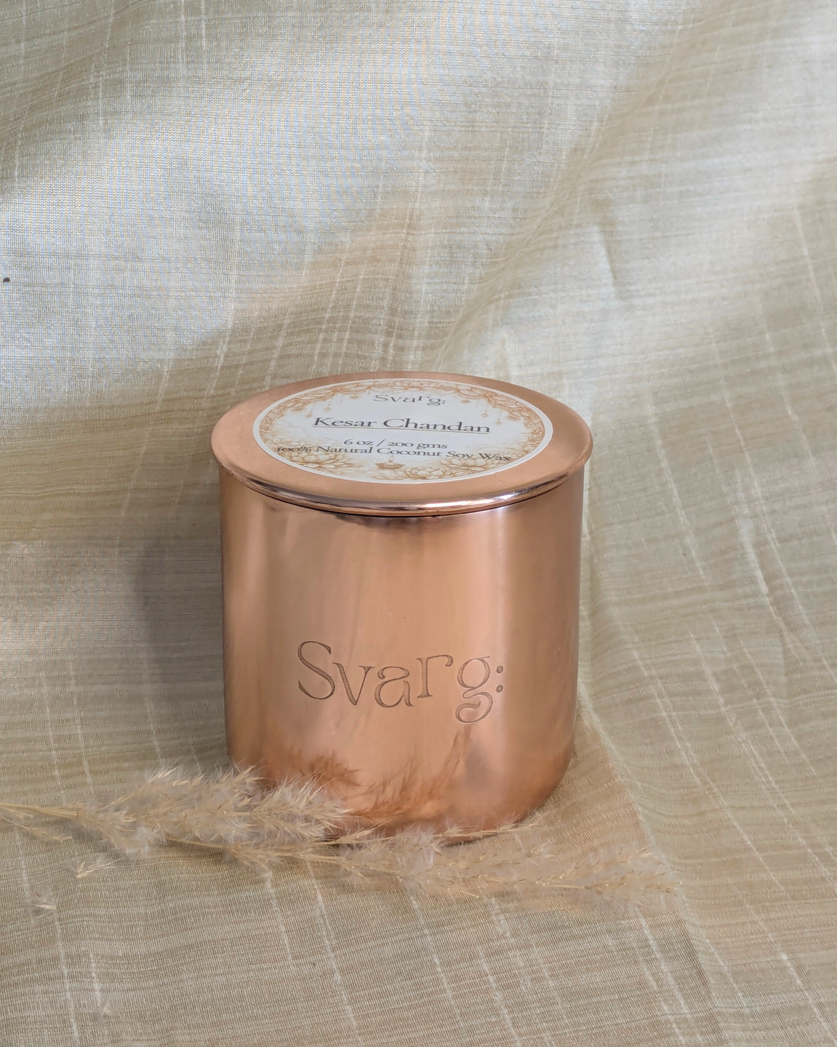 SVARG: KESAR CHANDAN CANDLE