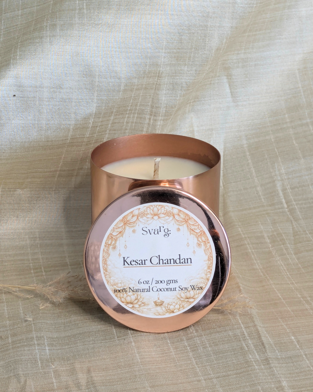 SVARG: KESAR CHANDAN CANDLE